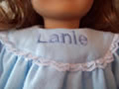 Personalization on Nightgown