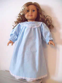 American Girl Personalized Nightgown