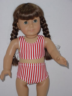 American Girl Sports Bra Set-striped