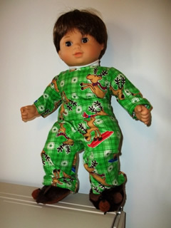 Bitty Boy Flannel Pajamas-reindeer print